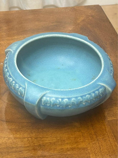 Antique Rookwood Pottery Matte Blue Buttress Bowl Shape 1265