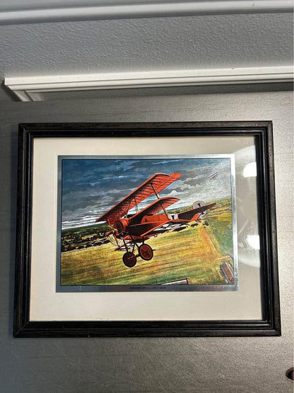 Jim Deneen Fokker DR-1 Red Baron WWI Color-Etch Print Wings of Glory