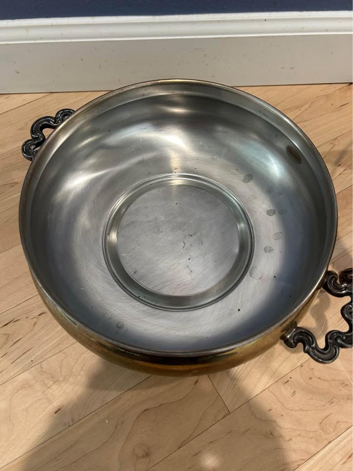 Vintage Silver Plated Chafing Dish – Victorian Revival Warming Stand