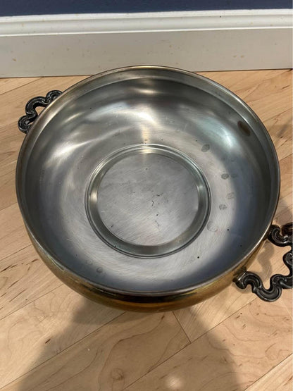 Vintage Silver Plated Chafing Dish – Victorian Revival Warming Stand
