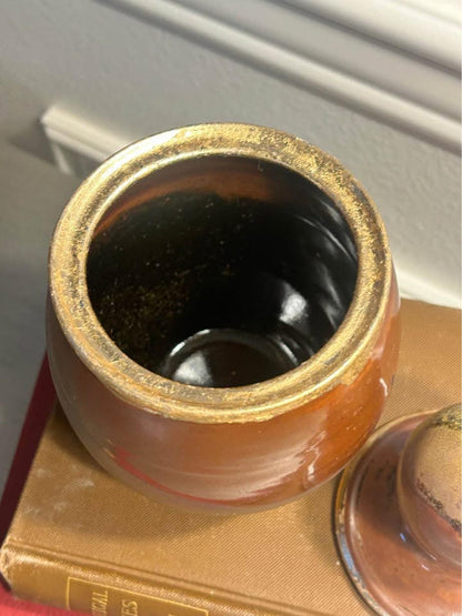 Signed Studio Pottery Lidded Jar