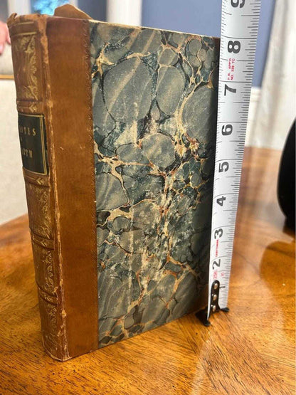 Antique 1833 Anecdotes of William Hogarth Book | J.B. Nichols | Half Leather Binding