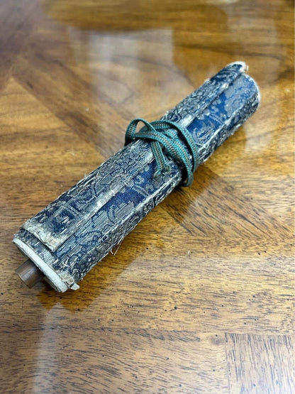 Antique Edo Period Japanese Makimono Scroll Sakai Clan Samurai Roster