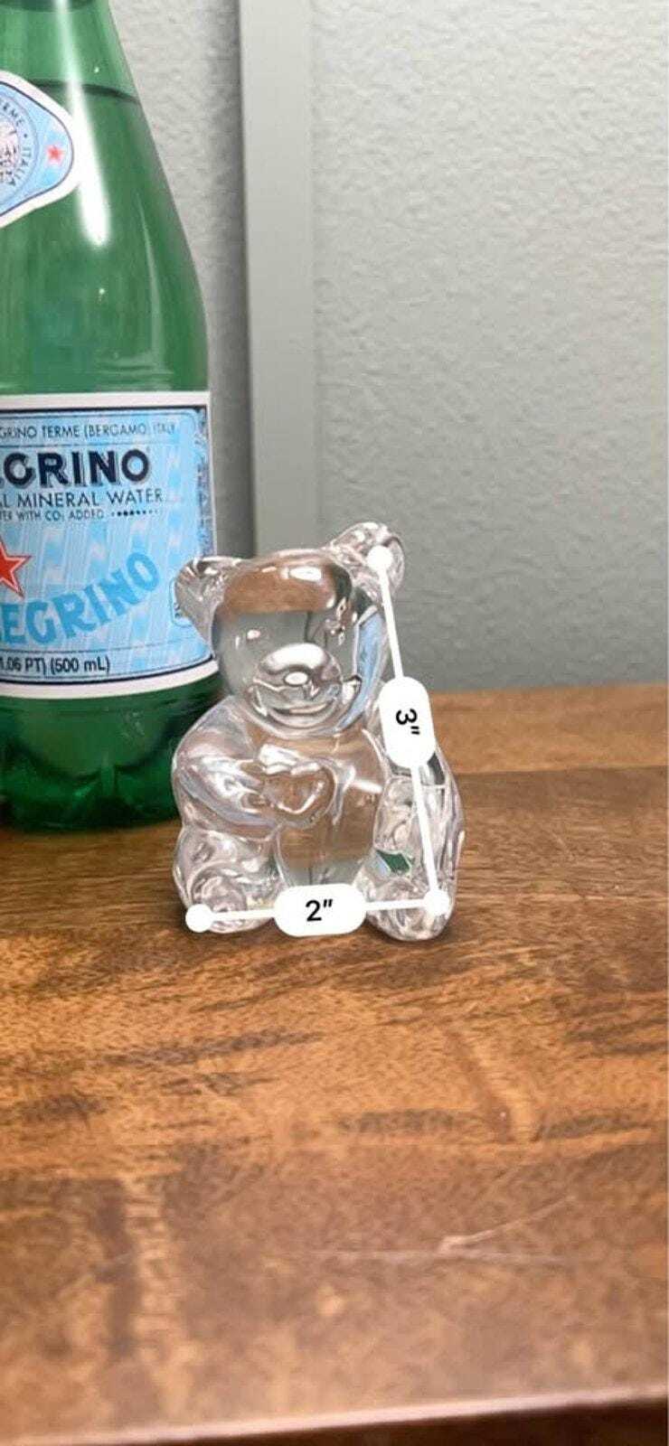 Vintage Jonal Crystal Teddy Bear Figurine – 24% Lead Crystal, West Germany