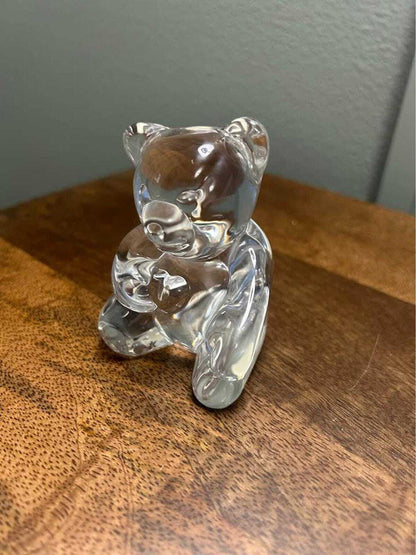 Vintage Jonal Crystal Teddy Bear Figurine – 24% Lead Crystal, West Germany