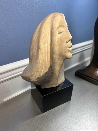 Austin Prod Inc. 1980 Female Face Sculpture - "Serenity" by Peter Feher