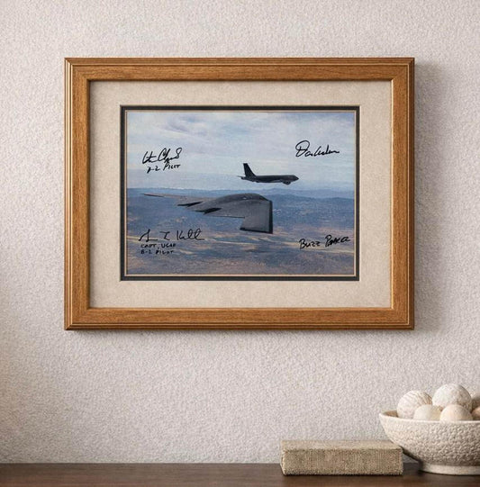 Northrop Grumman B-2 Spirit Stealth Bomber - Multi-Signed Pilot Autograph Photograph