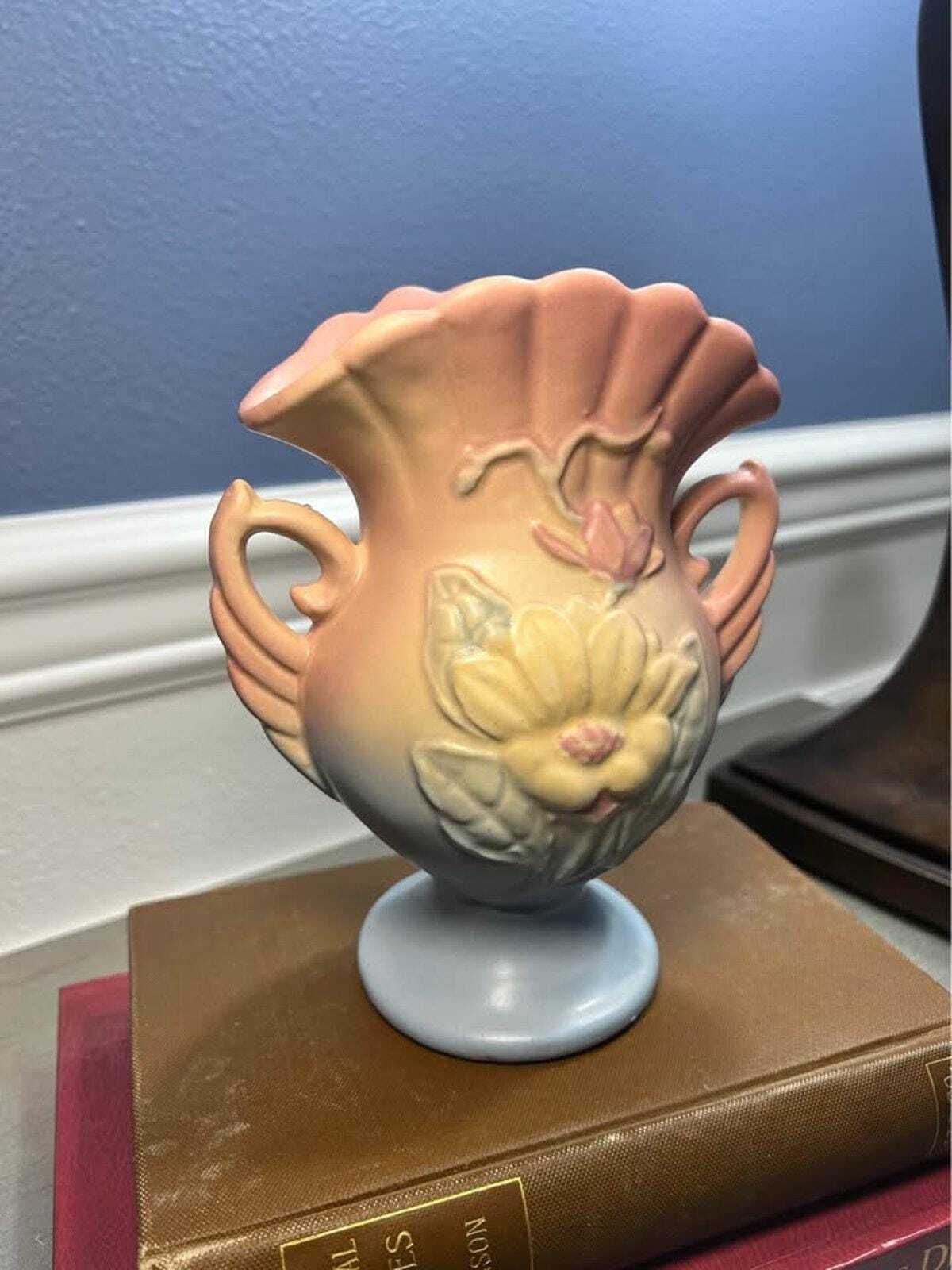 Hull Pottery Magnolia Matte Vase 12-5.25