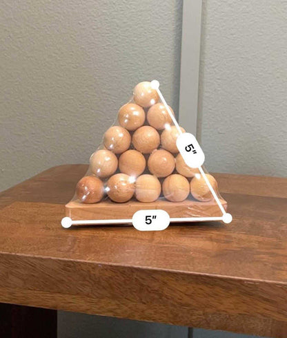 Vintage Mike Reilly Cannonball Puzzle | Geometric Wooden Brain Teaser, NOS