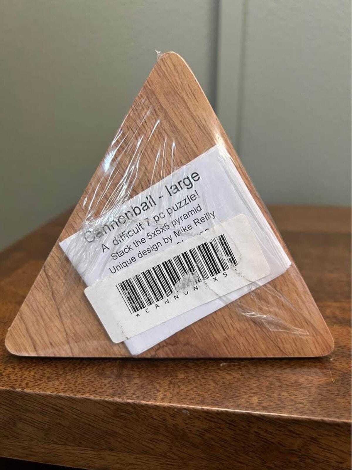 Vintage Mike Reilly Cannonball Puzzle | Geometric Wooden Brain Teaser, NOS