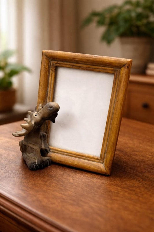 Vintage 2000 Bearfoots Moose Picture Frame | Jeff Fleming Rustic Cabin Decor