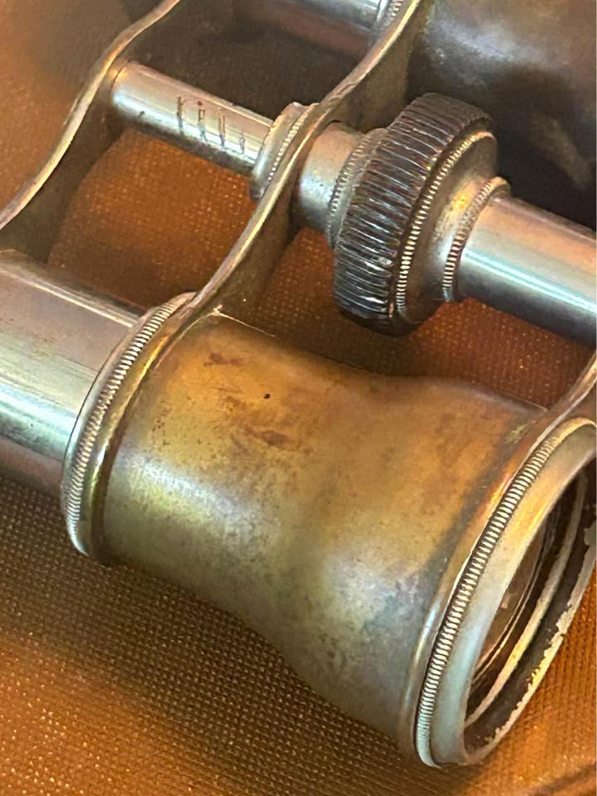 Antique Colmont Paris Solid Brass Opera Glasses