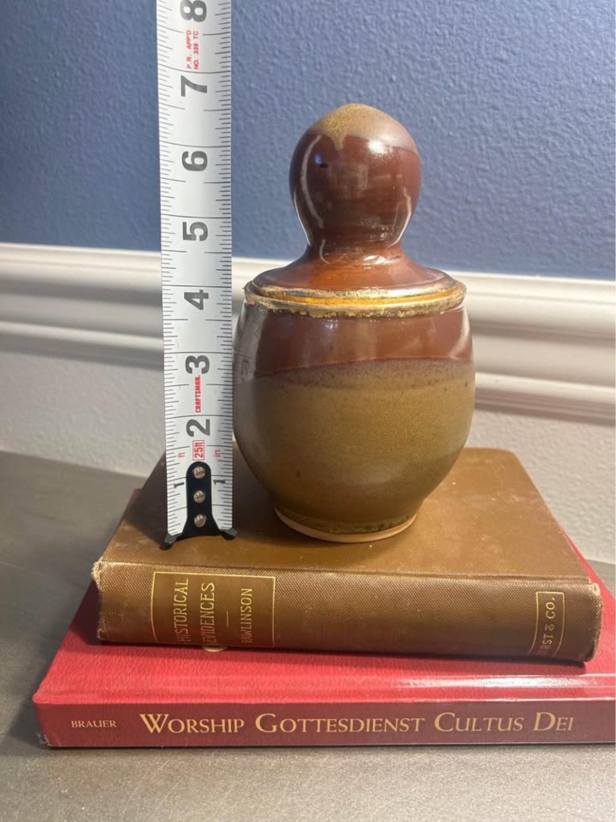 Signed Studio Pottery Lidded Jar
