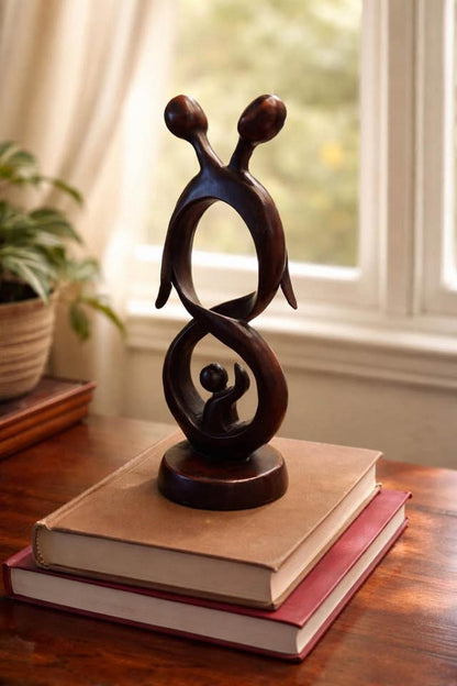 Hoselton Studios Family Figurine - Stylized Parents and Child