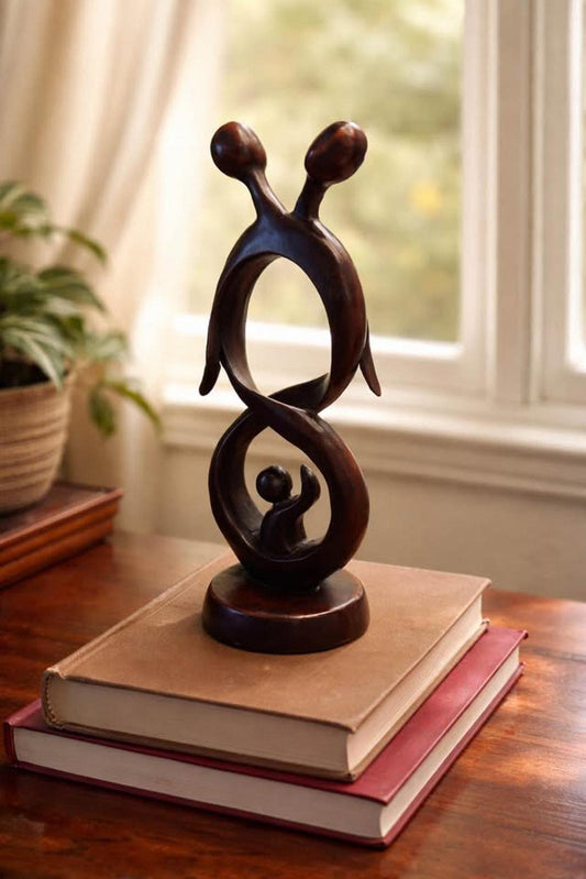 Hoselton Studios Family Figurine - Stylized Parents and Child