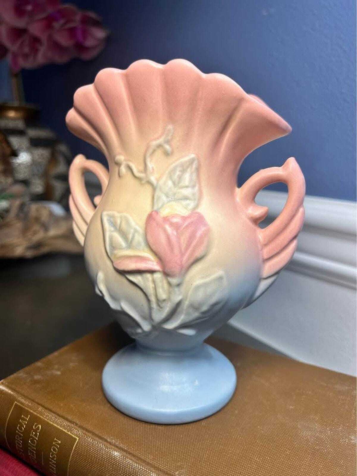 Hull Pottery Magnolia Matte Vase 12-5.25