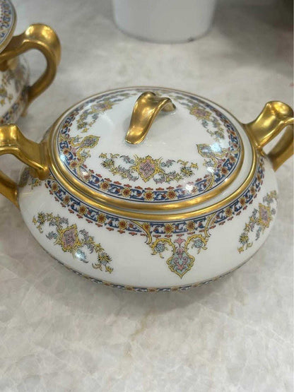 Antique Haviland & Co. Limoges Porcelain 3-Piece Serving Set
