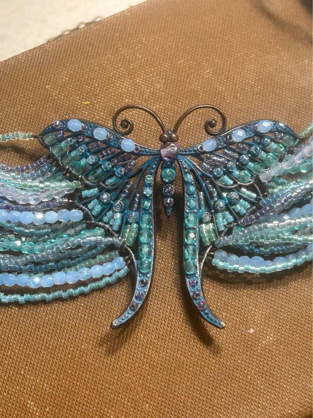 Satellite Paris Butterfly Bib Necklace