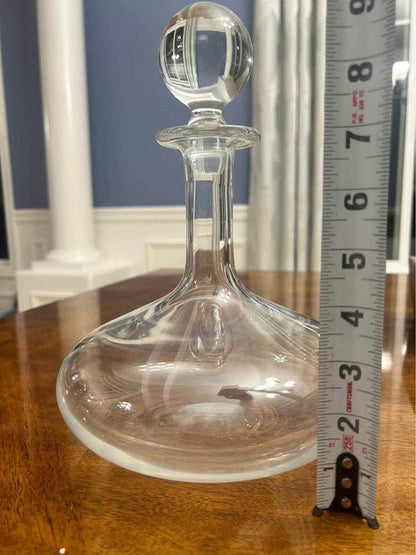 Vintage Baccarat France Crystal Ship's Decanter with Matching Original Stopper