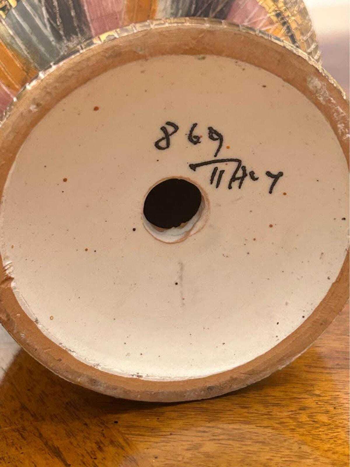 Vintage Aldo Londi for Bitossi Seta Ceramic Candle Holder