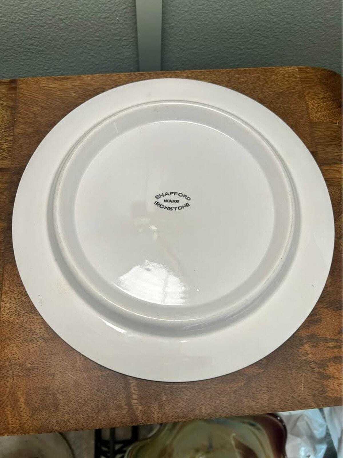 Shafford Ware Mid-Century Ironstone 10" Fruit & Bottle Plate