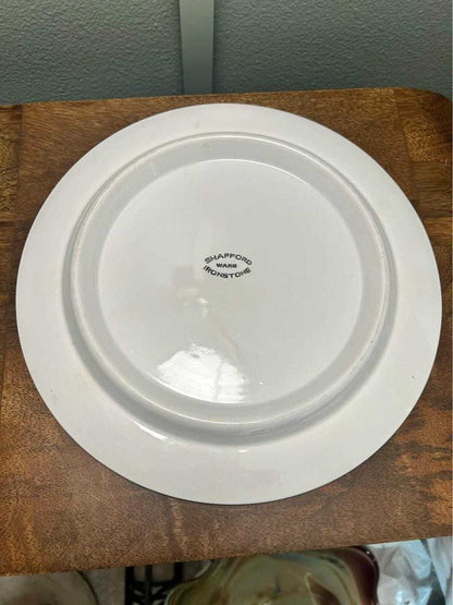 Shafford Ware Mid-Century Ironstone 10" Fruit & Bottle Plate