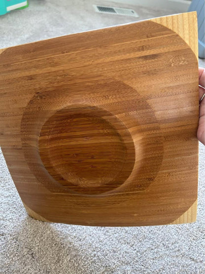 Bamboo Nesting Trays - Wabi Sabi Japandi Table Decor, Set of 3